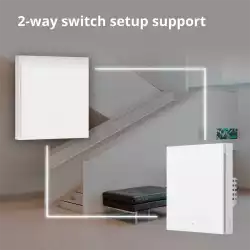 Aqara Smart Wall Switch H1 (no neutral, double rocker): Model No: WS-EUK02; SKU: AK072EUW01