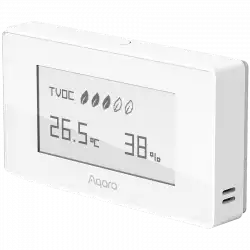 Aqara TVOC Air Quality Monitor: Model No: AAQS-S01; SKU: AS029GLW02