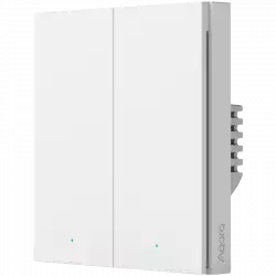 Aqara Smart Wall Switch H1 (with neutral, double rocker): Model: WS-EUK04; SKU: AK074EUW01