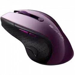 CANYON 2.4Ghz wireless mouse, optical tracking - blue LED, 6 buttons, DPI 1000/1200/1600, Purple pearl glossy