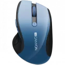 CANYON 2.4Ghz wireless mouse, optical tracking - blue LED, 6 buttons, DPI 1000/1200/1600, Blue Gray pearl glossy