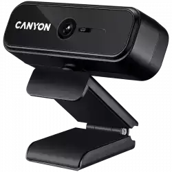CANYON C2N, 1080P full HD 2.0Mega fixed focus webcam with USB2.0 connector, 360 degree rotary view scope, built in MIC, Resolution 1920*1080, viewing angle 88°, cable length 1.5m, 90*60*55mm, 0.095kg, Black