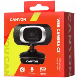 CANYON webcam C3 HD 720p Black