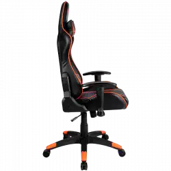 CANYON Fobos GС-3, Gaming chair, PU leather, Cold molded foam, Metal Frame, Top gun mechanism, 90-165 dgree, 2D armrest, Class 4 gas lift, Nylon 5 Stars Base, 60mm PU caster, black+Orange.
