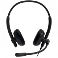 CANYON PC headset HS-07 PC Mic 3.5/USB Flat 2.8m Black