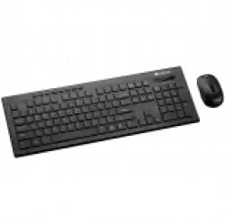 CANYON Multimedia 2.4GHZ wireless combo-set, keyboard 105 keys, slim and brushed finish design, chocolate key caps, BG layout (black); mouse adjustable DPI 800-1200-1600, 3 buttons (black)