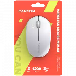 CANYON mouse MW-04 3buttons BT Wireless White