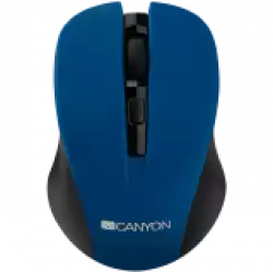 CANYON MW-1, 2.4GHz wireless optical mouse with 4 buttons, DPI 800/1200/1600, Blue, 103.5*69.5*35mm, 0.06kg