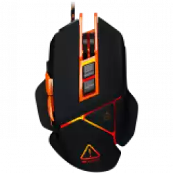 CANYON Optical gaming mouse, adjustable DPI setting 800/1000/1200/1600/2400/3200/4800/6400, LED backlight, moveable weight slot and retractable top cover for comfortable usage