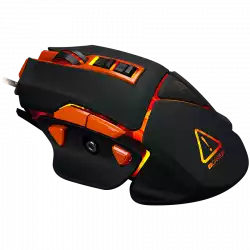CANYON Optical gaming mouse, adjustable DPI setting 800/1000/1200/1600/2400/3200/4800/6400, LED backlight, moveable weight slot and retractable top cover for comfortable usage