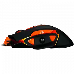 CANYON Optical gaming mouse, adjustable DPI setting 800/1000/1200/1600/2400/3200/4800/6400, LED backlight, moveable weight slot and retractable top cover for comfortable usage