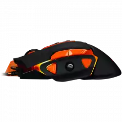 CANYON Optical gaming mouse, adjustable DPI setting 800/1000/1200/1600/2400/3200/4800/6400, LED backlight, moveable weight slot and retractable top cover for comfortable usage