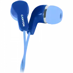 CANYON Stereo Earphones with inline microphone, Blue