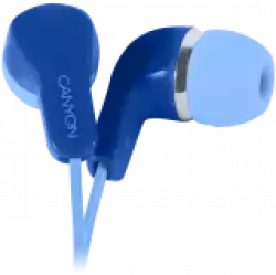 CANYON Stereo Earphones with inline microphone, Blue