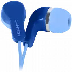 CANYON Stereo Earphones with inline microphone, Blue