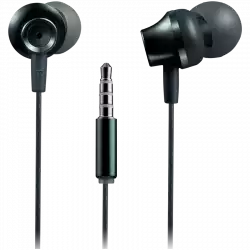 CANYON Stereo earphones with microphone, metallic shell, 1.2M, dark gray