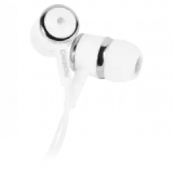 CANYON Stereo earphones with microphone, White