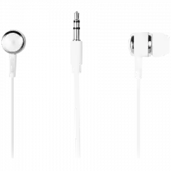 CANYON Stereo earphones with microphone, White