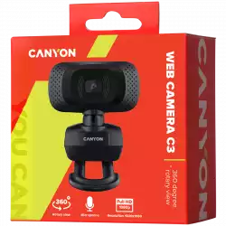 CANYON webcam C3 HD 720p Black