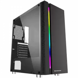 Chassis Apollo EN43125, ATX, M-ATX, Mini ITX, USB3.0x1 + USB2.0x2, Rainbow LED Stripe Frontpanel, Left Tempered Glass