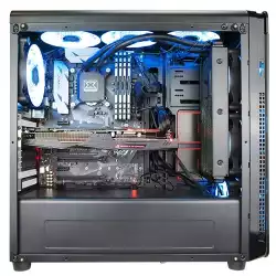 Chassis REFRACT S1 EN9627 (TEMPERED DESIGN) E-ATX, ATX , Mini ITX, Micro ATX) USB 3.0x1, USB 2.0x2, HD Audio in/out jacks, Pre-install 120mm x 4 (SE IIBlue LED), Liquid Cooling Compatible, CPU Cooler up to 159mm, VGA up to 330mm