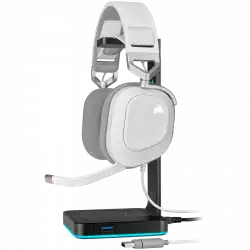 Corsair HS80 RGB Wireless Headset, White - EU, EAN:0840006635192