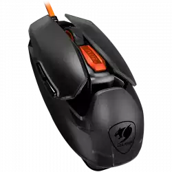 COUGAR AirBlader Tournament (Black) Gaming Mouse, PixArt PAW3399 Optical Gaming Sensor, 20000DPI, 2000Hz Poling Rate, 80M Clicks Gaming Switches, 6 Programmable Buttons, 62G Extreme Lightweight Design, Ultraflex Cable, Grip Tape, PTFE Skates, BOUNCE-ON System