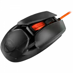 COUGAR AirBlader Tournament (Black) Gaming Mouse, PixArt PAW3399 Optical Gaming Sensor, 20000DPI, 2000Hz Poling Rate, 80M Clicks Gaming Switches, 6 Programmable Buttons, 62G Extreme Lightweight Design, Ultraflex Cable, Grip Tape, PTFE Skates, BOUNCE-ON System