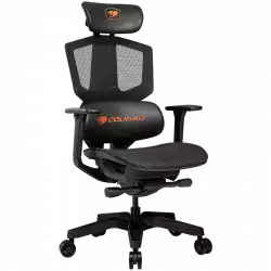 COUGAR ARGO ONE, Gaming Chair, Breathable Elastomeric Mesh, PAFRP Frame, Flexible Reclining Backrest, Adjustable Headrest, Lumbar Pillow, Sliding Seat, 3D Adjustable Armset