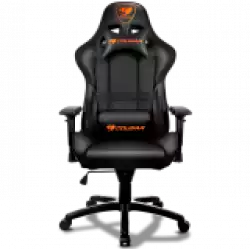 COUGAR Armor Gaming Chair Black, Piston Lift Height Adjustment,180º Reclining,Adjustable Tilting Resistance,3D Adjustable Arm Rest,Full Steel Frame,Ultimate Quality: Class 4 Gas Lift Cylinder