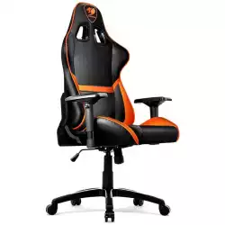 COUGAR Armor Gaming Chair, Piston Lift Height Adjustment,180º Reclining,Adjustable Tilting Resistance,3D Adjustable Arm Rest,Full Steel Frame,Ultimate Quality: Class 4 Gas Lift Cylinder