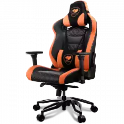 COUGAR Armor Titan PRO, Gaming chair, Suede-Like Texture, Body-embracing High Back Design, Breathable Premium PVC Leather, Memory Head Pillow & Lumbar Pillow, 170º Reclining, 4D Adjustable Arm Rest, Class 4 Gas Lift Cylinder