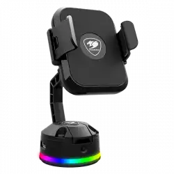 COUGAR Bunker M Mobile Charging Stand RGB,Wireless Charging,Adjustable Stand,14 RGB lighting effects,2 USB Hub,120 x 70 x 145 (mm)