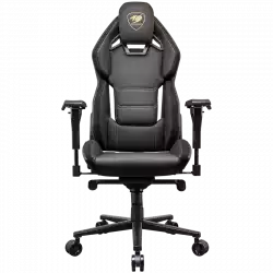 COUGAR Chair Hotrod Royal, Hyper-Dura leatherette, Micro suede-like texture, 150º Reclining, Piston Lift Height Adjustment, RocX, 4D Adjustable Armrest,Plus-Size Wheels, Class 4 Gas Lift Cylinder,