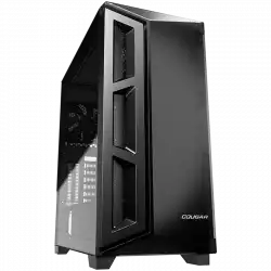 COUGAR Dark Blader X5 Black, Mid-Tower, Mini ITX / Micro ATX / ATX / CEB / E-ATX, 220 x 486 x 468 (mm), USB 3.0 x 1, USB 2.0 x 2, Mic x 1 / Audio x 1, Reset Button, Transparent Left Panel, 120mm x 1 (Black Rear fan x 1 pre-installed)