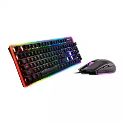 COUGAR DEATHFIRE EX COMBO Gaming Keyboard with Gaming Mouse, Hybrid Mechanical (20 million keystrokes),19-Key Rollover,8 backlight effects/8 colors backlight, ADNS-5050 Optical gaming mouse sensor, Resolution-1000/500/1500/2000 DPI