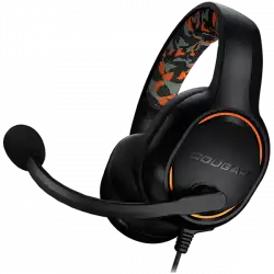 COUGAR DIVE, Gaming Headset, 50mm Complex Diaphragm Driver, Crystal Clear 9.7mm Microphone, 3.5 mm phone jack, Integrated Chamber and Frequency Enhancement Design, Fabric Fusion Earpads and Stylish Camo Head Pad