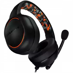 COUGAR DIVE, Gaming Headset, 50mm Complex Diaphragm Driver, Crystal Clear 9.7mm Microphone, 3.5 mm phone jack, Integrated Chamber and Frequency Enhancement Design, Fabric Fusion Earpads and Stylish Camo Head Pad