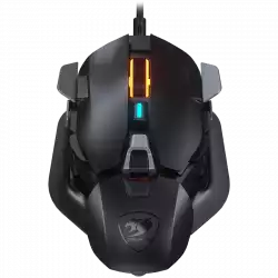 COUGAR DualBlader, Gaming Mouse, PixArt PMW3389 Optical gaming sensor, 16 000 DPI, 2000Hz Poling Rate, 60M gaming switches, 12 Programmable Buttons, Weight: 99-107g, Evolutionary DYNASTRUT Design, Ultraflex Cable, Customized Components