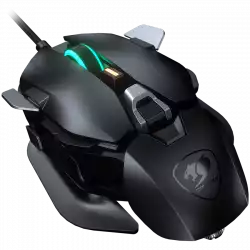 COUGAR DualBlader, Gaming Mouse, PixArt PMW3389 Optical gaming sensor, 16 000 DPI, 2000Hz Poling Rate, 60M gaming switches, 12 Programmable Buttons, Weight: 99-107g, Evolutionary DYNASTRUT Design, Ultraflex Cable, Customized Components