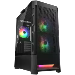 COUGAR DUOFACE RGB PC Case, Mid Tower, Black