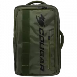 COUGAR Fortress X, Green Backpack, Shockproof anti-vibration structure, Multi-layered and multi-functional structure, Padded back panel and hide-able hip belt, Dual use: Backpack and shoulder bag