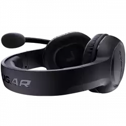 COUGAR HX330 Gaming Headset, 50mm Complex PEK Diaphragm drivers, 3.5mm Jack connections, 270g Light-Weight Comfort, 9.7mm Noise Cancellation Microphone, 4-pole 3.5mm Connector and 3-pole Y splitter for PC