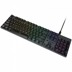 COUGAR LUXLIM, Gaming Keyboard, Low-Profile Optical-Mechanical Red Switches, Unibody CNC Aluminum Frame, 14 Backlight Effects, Type-C Cable, Detachable Magnetic Stands, Dimensions: 125x432x20 mm