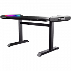 COUGAR Mars Pro 150 - Convenient Display Extension, Dual-sided RGB Lighting Effects, High-strength Welded Steel Frame, 1533x771(mm), USB 3.0 Type-A x2/USB 3.0 Type-C x1/Type-C Monitor Extension/Audio Jacks x2/RGB button