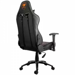 COUGAR OUTRIDER - Black, Gaming Chair, Premium PVC Leather, Head and Lumbar Pillow, High Density Shaping Foam, Continuous 180º Reclining, Adjustable Tilting Resistancer, 2 Direction Adjustable armrest, Full Steel Frame, Class 4 Gas Lift Cylinder