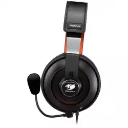 COUGAR Phontum S, Gaming Stereo Headset with Dual Chamber System, 53mm drivers with graphene diaphragms, Premium 9.7mm cardioid microphone, Headband with Integrated Metal-frame, Detachable mic.