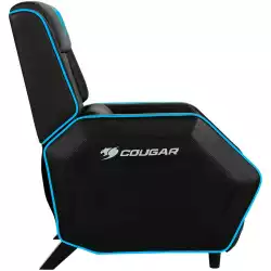 COUGAR Ranger - Blue PS, Gaming Sofa, Headrest & Lumbar Design, Breathable Premium PVC Leather, Diamond Check Pattern Design, Recliner system 95°~160°, Weight Capacity 160 kg, Product Weight 32.5kg