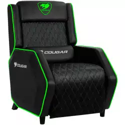 COUGAR Ranger - Green XB, Gaming Sofa, Headrest & Lumbar Design, Breathable Premium PVC Leather, Diamond Check Pattern Design, Recliner system 95°~160°, Weight Capacity 160 kg, Product Weight 32.5kg