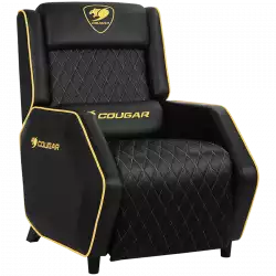 COUGAR Sofa Ranger - Royal, Gaming Sofa, Headrest & Lumbar Design, Breathable Premium PVC Leather, Diamond Check Pattern Design, Recliner system 95°~160°, Weight Capacity 160 kg